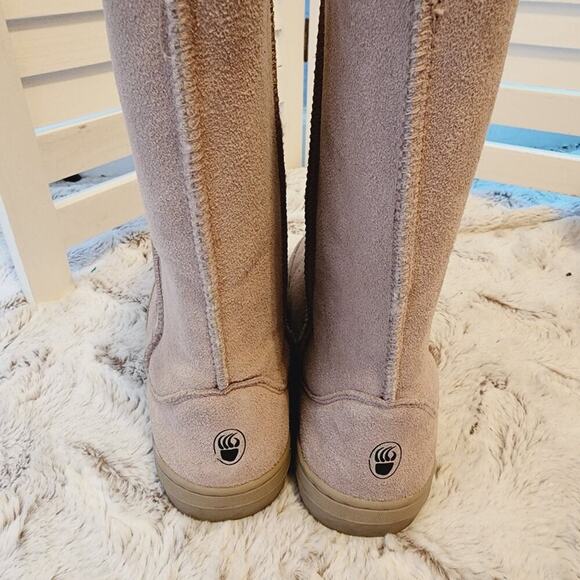 BEARPAW CLOUD li WOMENS SUEDE BROWN BOOTS 10 - Picture 5 of 10